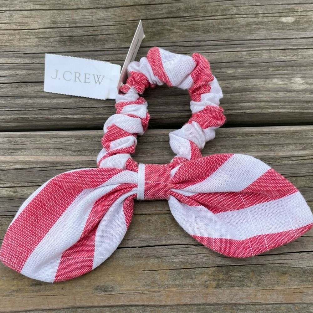 J.Crew Women Hair Pony Hair accessories pony hair tail cotton stripes One Size - Picture 7 of 8